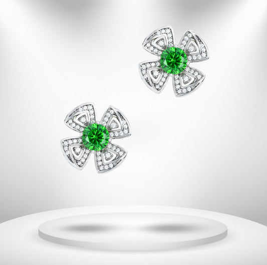 Diamond Titanium Earring