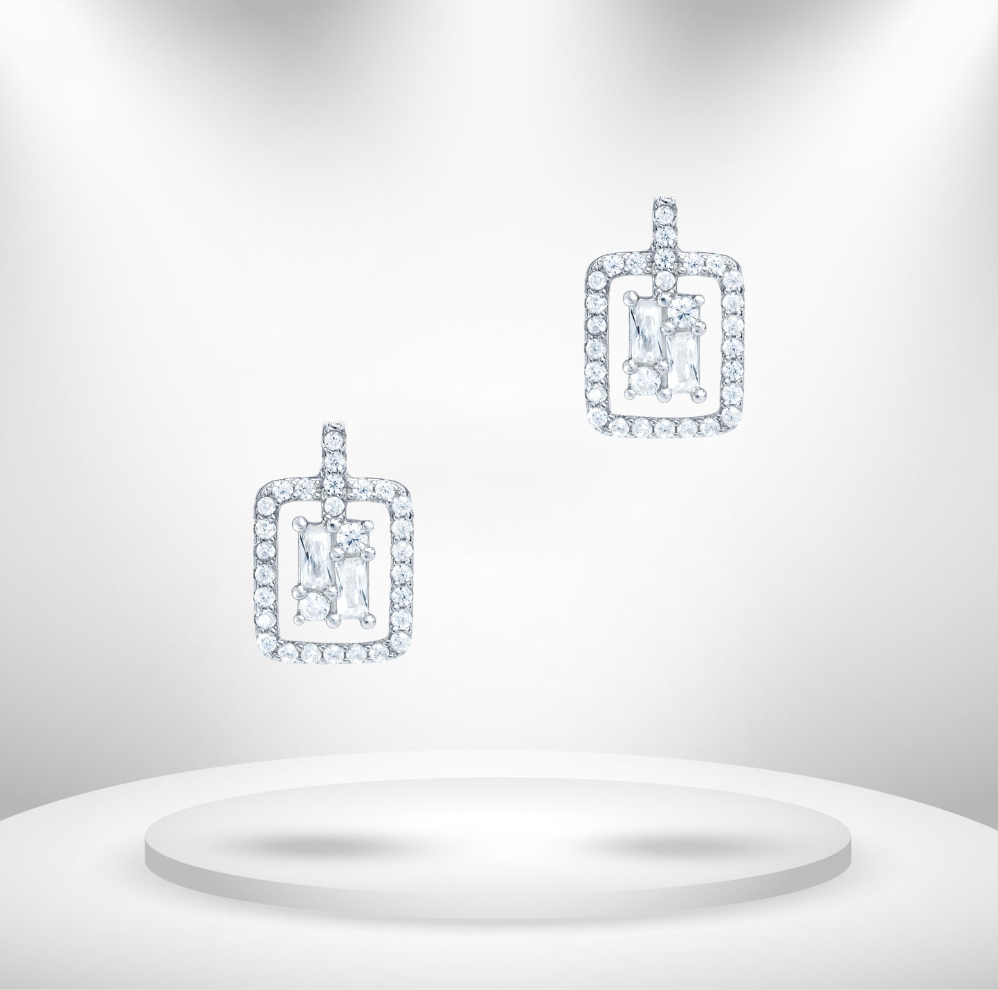 Diamond Titanium Earring