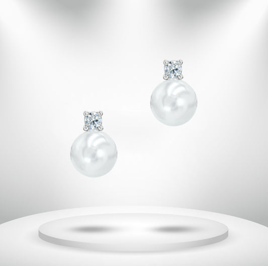 Diamond Titanium Earring