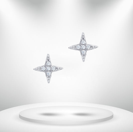Diamond Titanium Earring