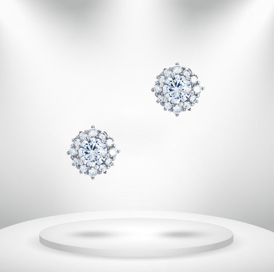 Diamond Titanium Earring