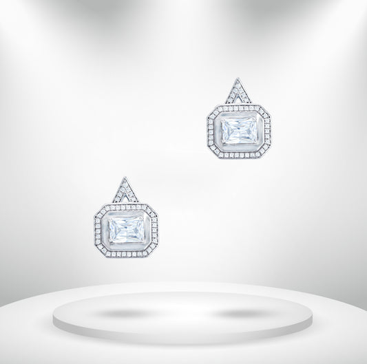 Diamond Titanium Earring