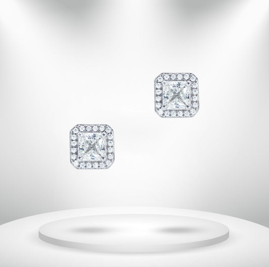 Diamond Titanium Earring