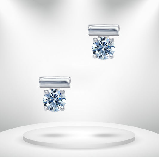 Diamond Titanium Earring