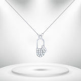 Diamond Titanium Long Necklace