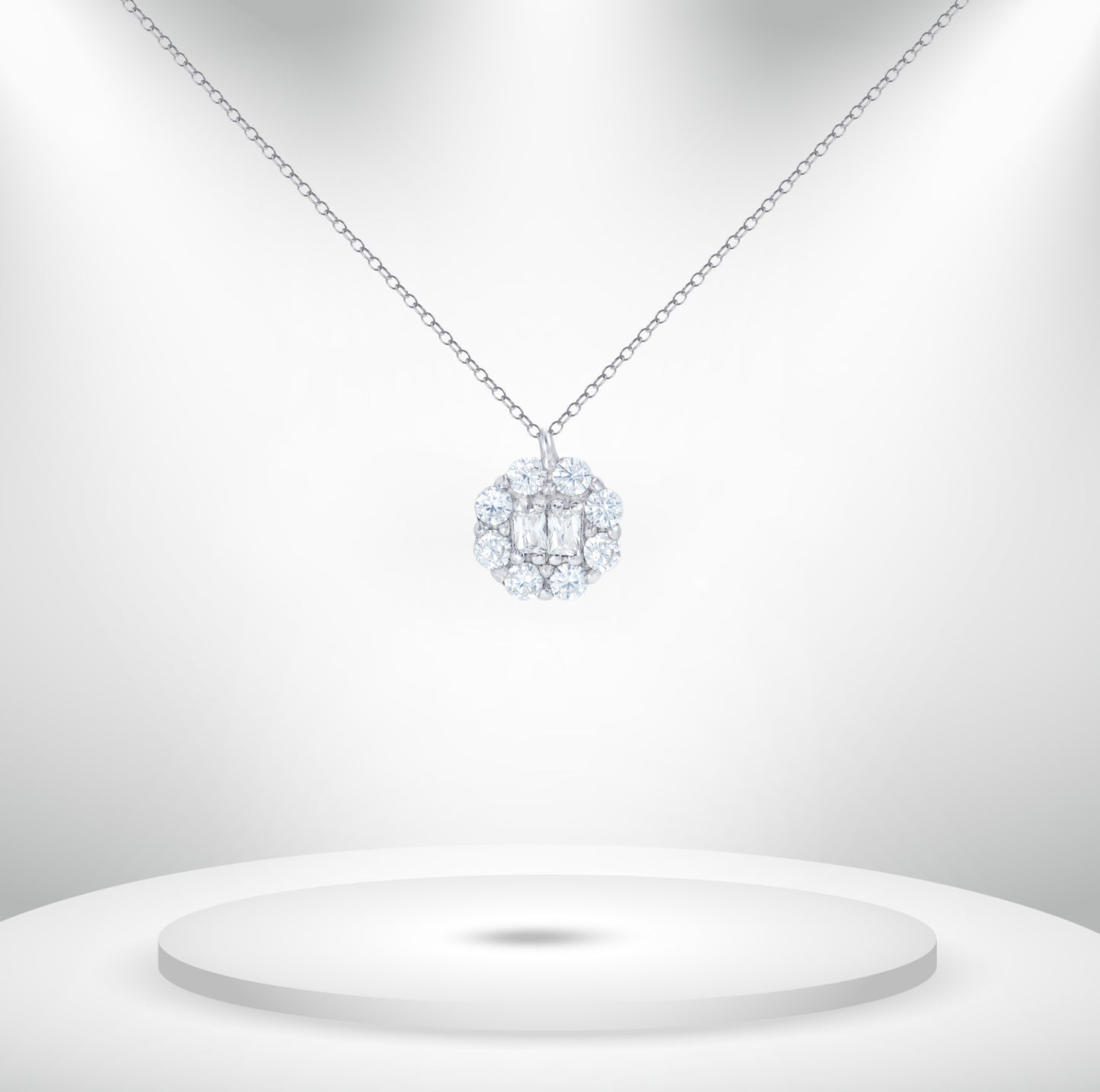 Diamond Titanium Long Necklace