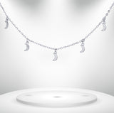 Diamond Titanium Long Necklace