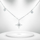 Diamond Titanium Long Necklace