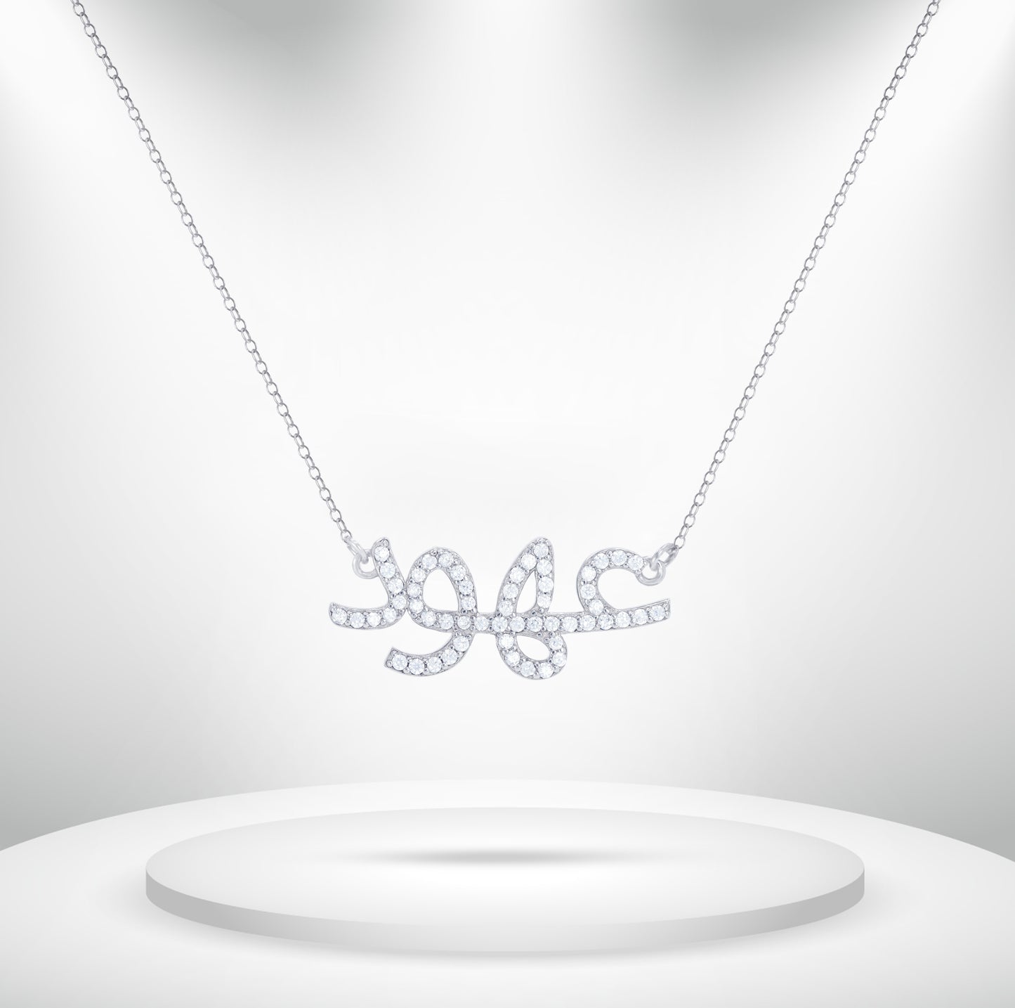 Diamond Titanium Long Necklace