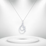 Diamond Titanium Long Necklace