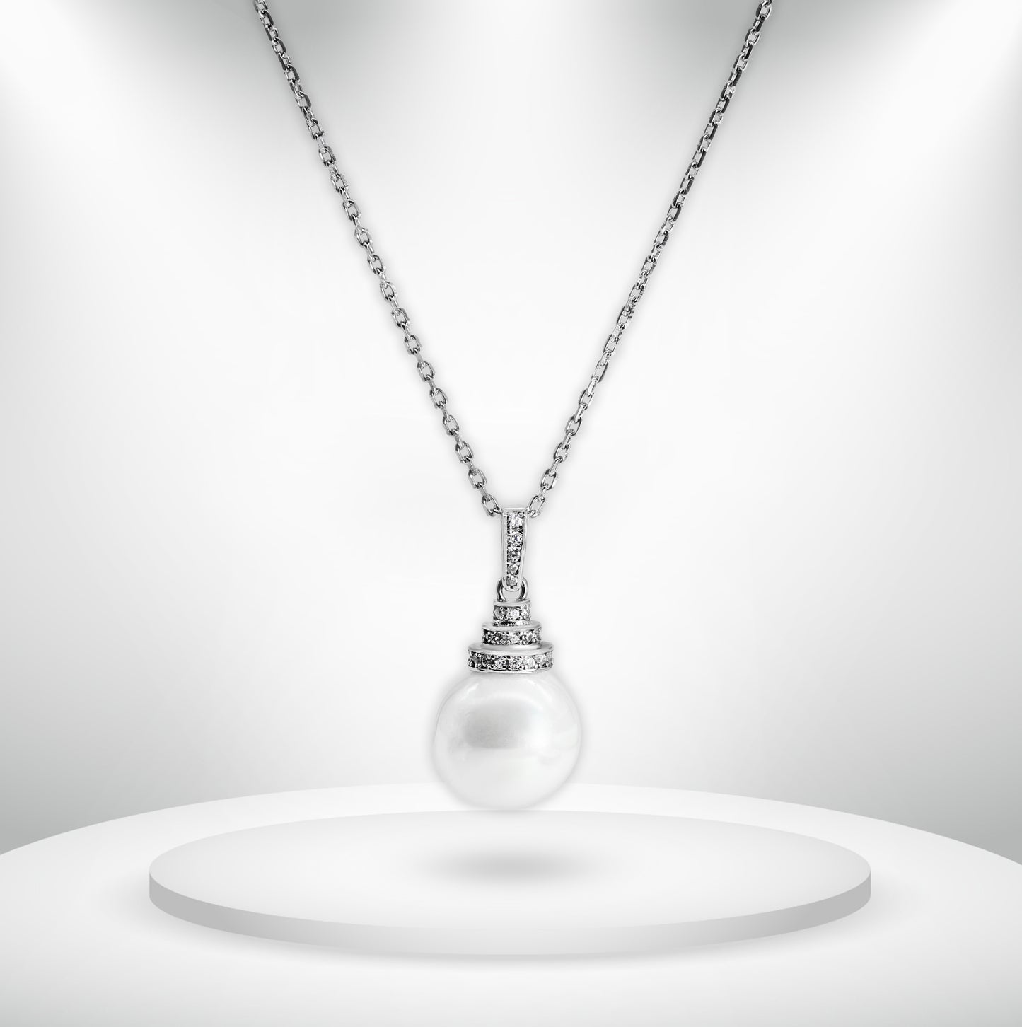Diamond Titanium Long Necklace