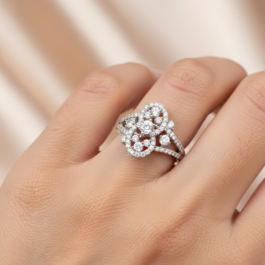 Diamond Titanium Ring