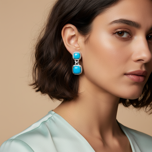 Diamond Titanium Earring