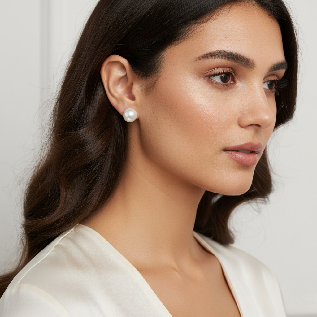 Diamond Titanium Earring