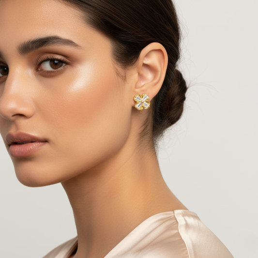 Diamond Titanium Earring