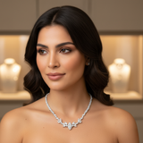 Diamond Titanium Long Necklace