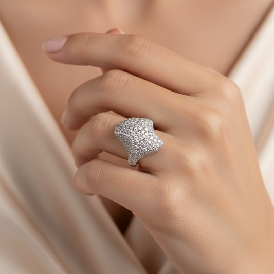 Diamond Titanium Ring